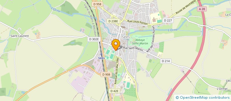 localisation de l'entreprise CORNU SAS à SEES