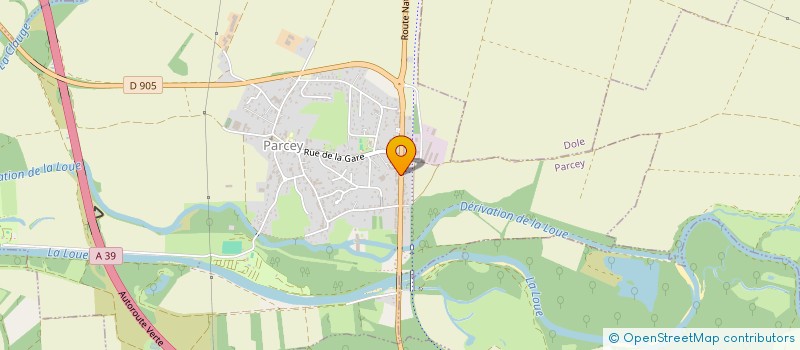 localisation de l'entreprise CORNU SM  PARCEY