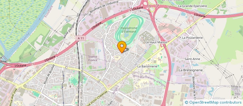 localisation de l'entreprise CORNUAU  ECOUFLANT