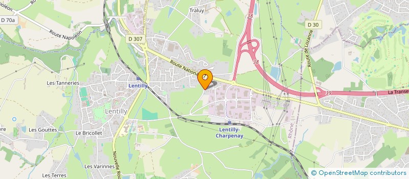 localisation de l'entreprise CORNUEZ AMAURY MACONNERIE  LENTILLY