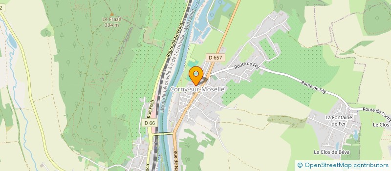 localisation de l'entreprise CORNY'THEQUE  CORNY-SUR-MOSELLE