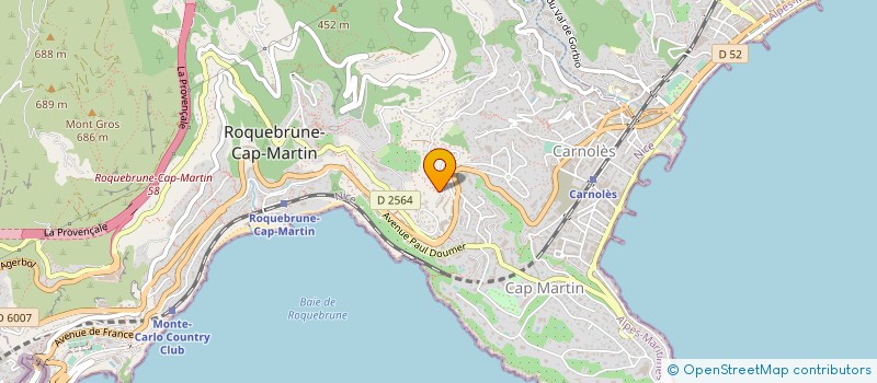 localisation de l'entreprise CORO à ROQUEBRUNE-CAP-MARTIN