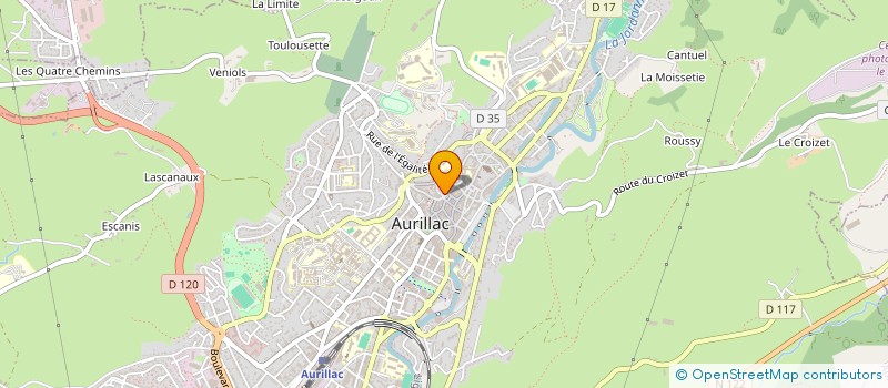 localisation de l'entreprise CORO à AURILLAC