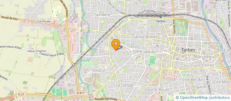 localisation de l'entreprise CORO ROCIERO 'REGINA TERRAE'  TARBES