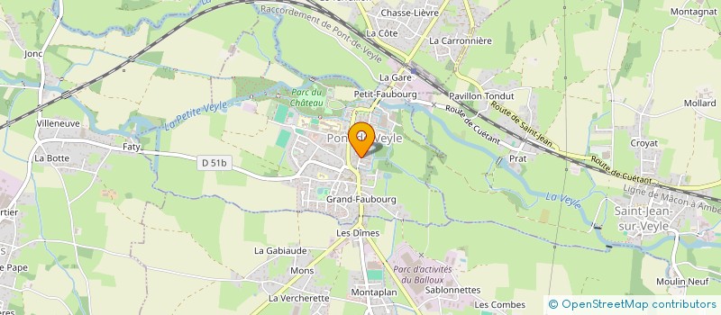 localisation de l'entreprise COROBERT à PONT-DE-VEYLE