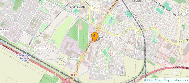 localisation de l'entreprise COROBO à REIMS