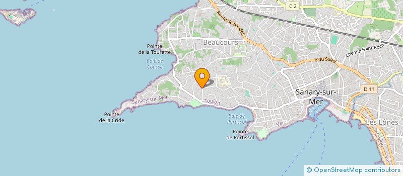 localisation de l'entreprise CORODEA à SANARY-SUR-MER
