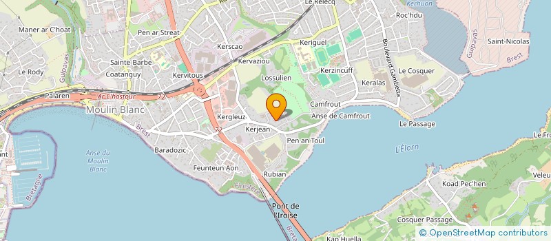 localisation de l'entreprise COROFA  LE RELECQ-KERHUON