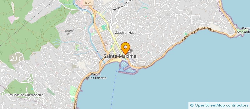 localisation de l'entreprise COROLD à SAINTE-MAXIME