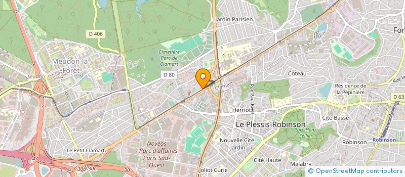 localisation de l'entreprise COROLYS à CLAMART