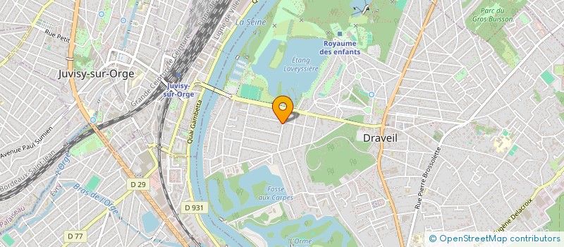 localisation de l'entreprise COROMA INVEST  DRAVEIL