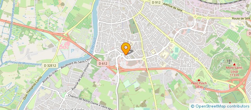 localisation de l'entreprise CORONA  AGDE