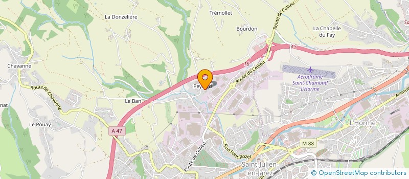 localisation de l'entreprise CORONA ETANCHEITE à SAINT-CHAMOND
