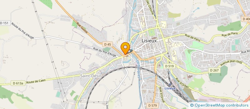 localisation de l'entreprise CORONIS à LISIEUX