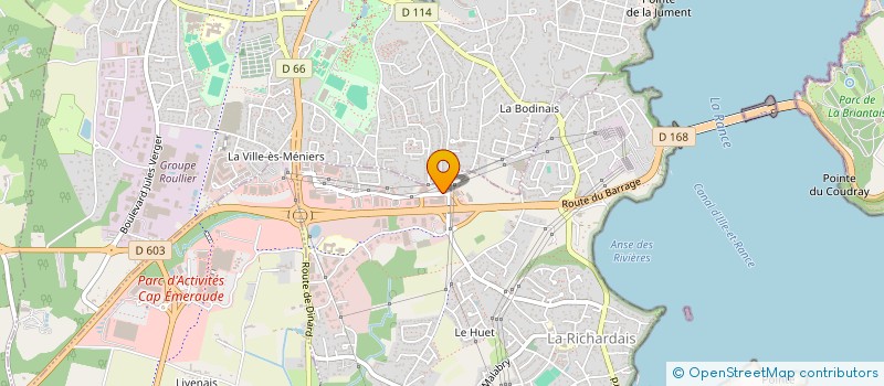 localisation de l'entreprise COROP  LA RICHARDAIS