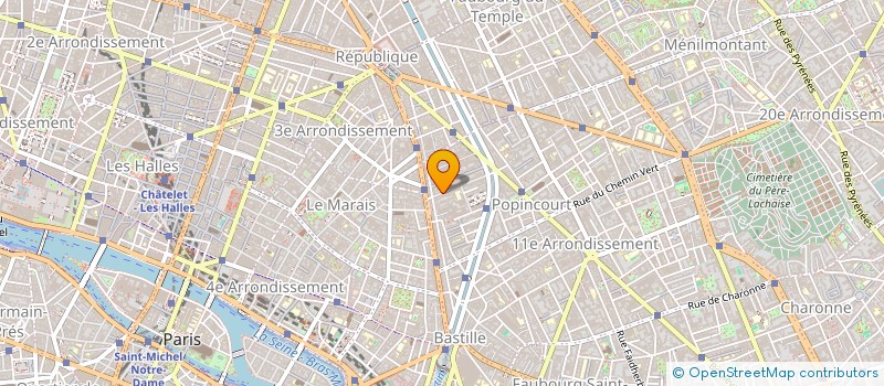 localisation de l'entreprise COROSSOL 44  PARIS