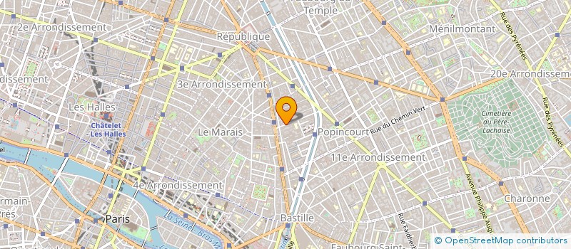 localisation de l'entreprise COROSSOL 88 à PARIS