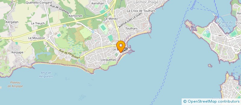 localisation de l'entreprise COROSSOL à LARMOR-PLAGE