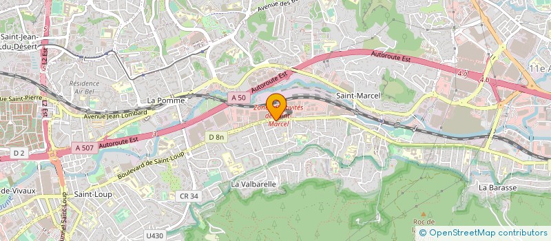localisation de l'entreprise COROT EXPLOITATION PARFUM GROS à MARSEILLE