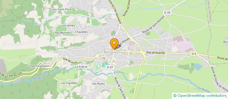 localisation de l'entreprise COROTEX  RENAISON