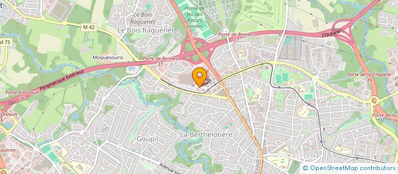 localisation de l'entreprise COROYER à ORVAULT