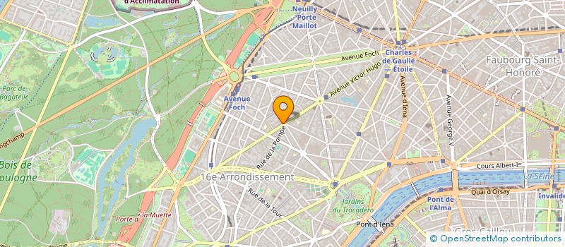 localisation de l'entreprise CORP 120 AV VICTOR HUGO 75116 PARIS  PARIS