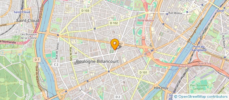 localisation de l'entreprise CORP AMENAGEMENT à BOULOGNE-BILLANCOURT