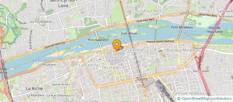 localisation de l'entreprise CORP ETUD CENT ETUD LANGUE VIV à TOURS
