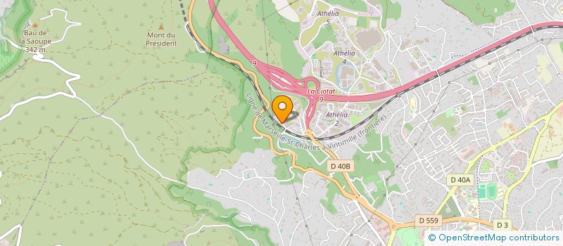 localisation de l'entreprise CORPAO  LA CIOTAT