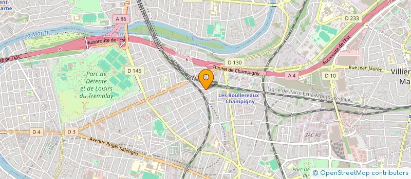 localisation de l'entreprise CORPELEC à CHAMPIGNY-SUR-MARNE