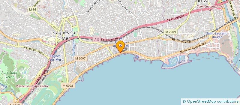 localisation de l'entreprise CORPO EDITIONS à CAGNES-SUR-MER