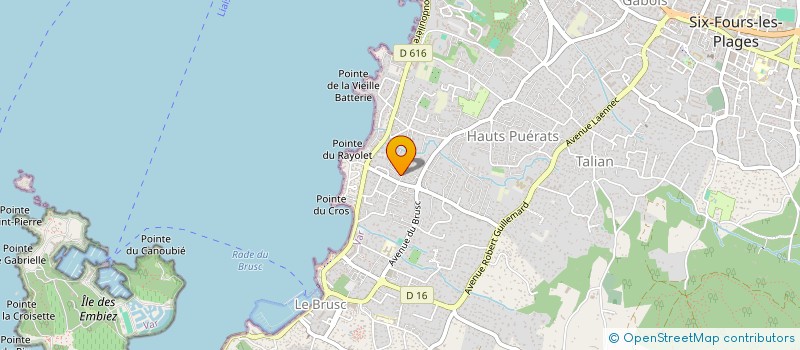 localisation de l'entreprise CORPO SANO à SIX-FOURS-LES-PLAGES