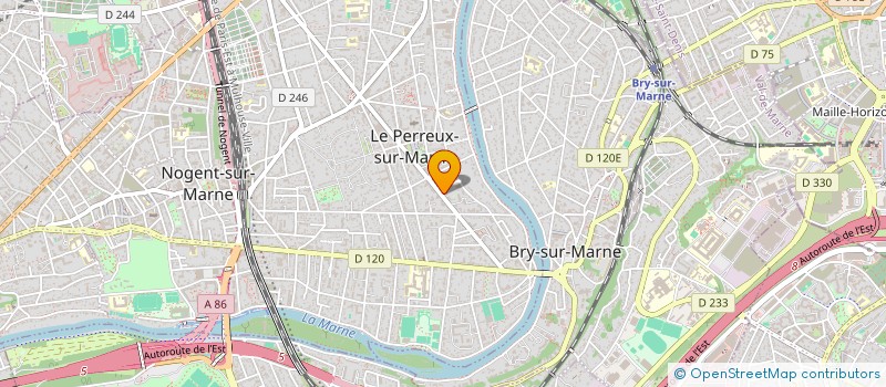 localisation de l'entreprise CORPO TAILLEURS SCULPTEURS PIERRE CEE  LE PERREUX-SUR-MARNE