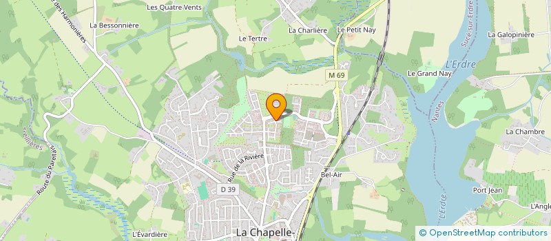 localisation de l'entreprise CORPOR'AILES 44  LA CHAPELLE-SUR-ERDRE