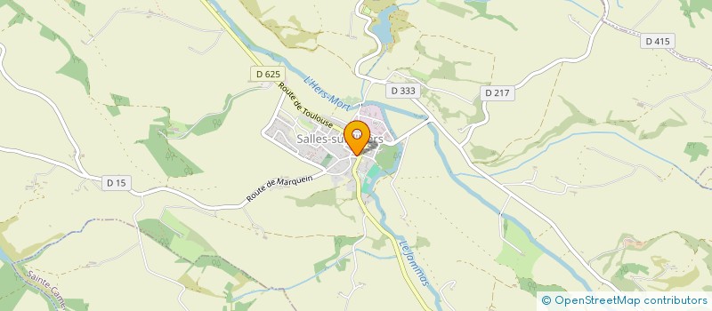 localisation de l'entreprise CORPOR'IELLES  SALLES-SUR-L'HERS