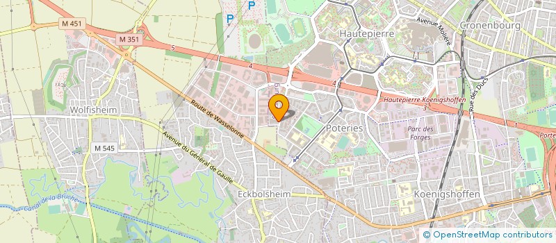 localisation de l'entreprise CORPOR OBLIG PATRONS FERBLANT à STRASBOURG