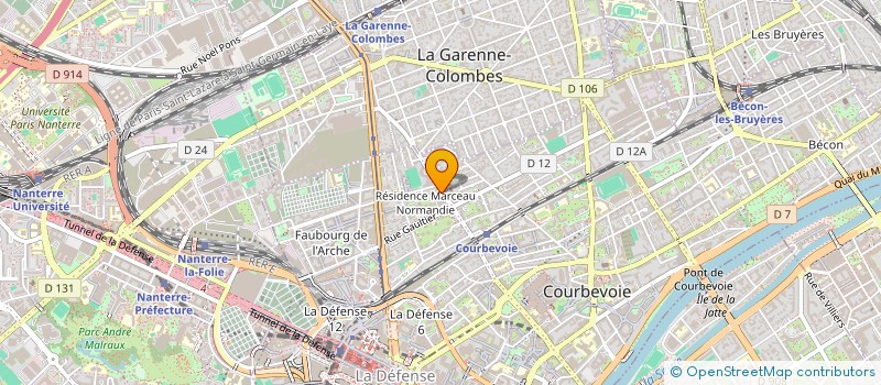 localisation de l'entreprise CORPOR8 à COURBEVOIE