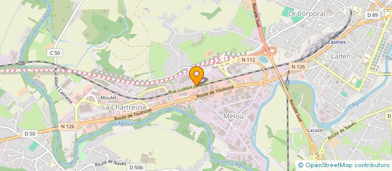 localisation de l'entreprise CORPORAL  CASTRES