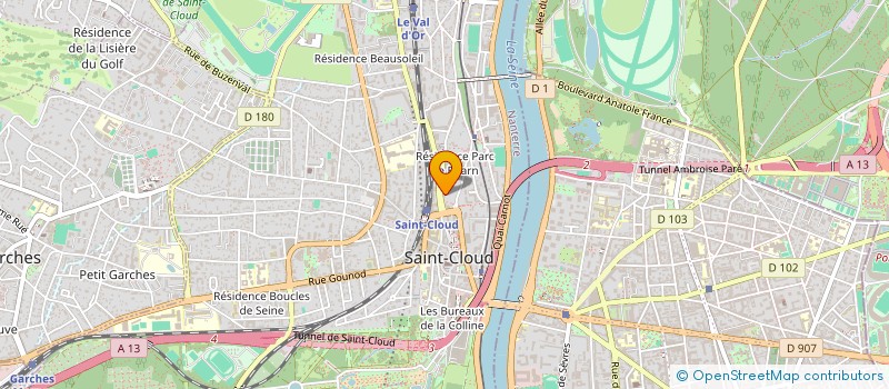 localisation de l'entreprise CORPORATE 138 à SAINT-CLOUD