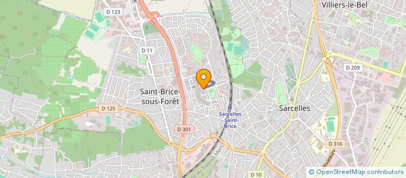 localisation de l'entreprise CORPORATE FINANCE  SAINT-BRICE-SOUS-FORET