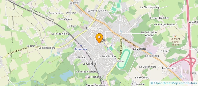 localisation de l'entreprise CORPORATE GESTION  SAINT MARS D'OUTILLE