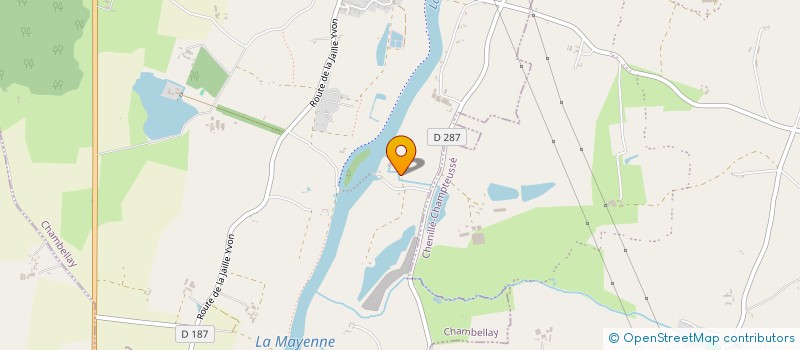 localisation de l'entreprise CORPORATION  CHAMBELLAY