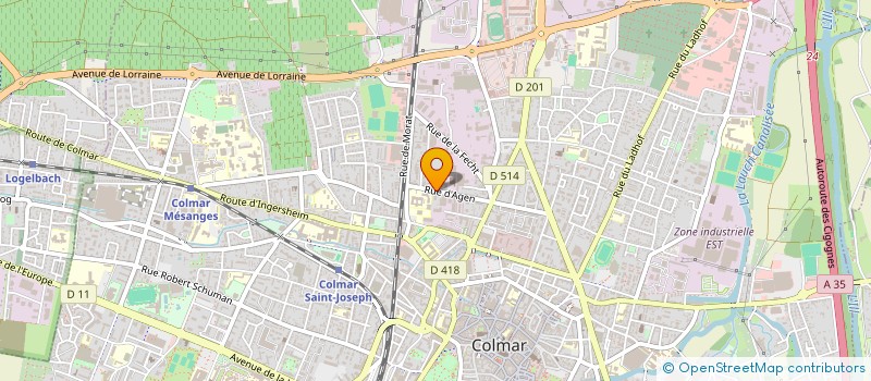 localisation de l'entreprise CORPORATION BOUCHERS CHARCUT CTRE-ALSACE  COLMAR