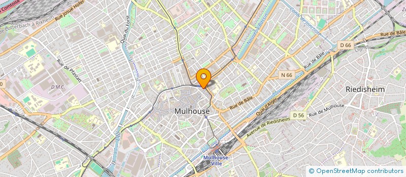 localisation de l'entreprise CORPORATION COUTURE MULHOUSE  MULHOUSE