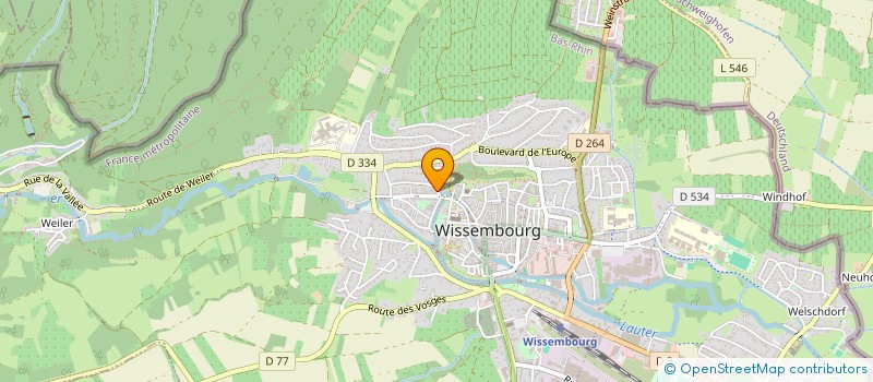 localisation de l'entreprise CORPORATION DES BOUCHERS  WISSEMBOURG