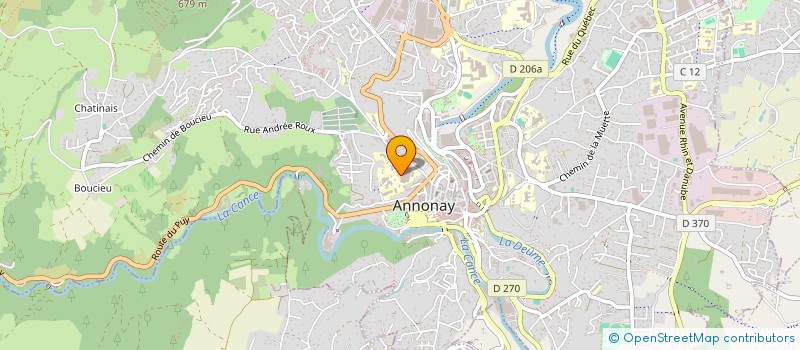 localisation de l'entreprise CORPORATION DES ETUDIANTS EN SOINS INFIRMIERS D'ANNONAY à ANNONAY