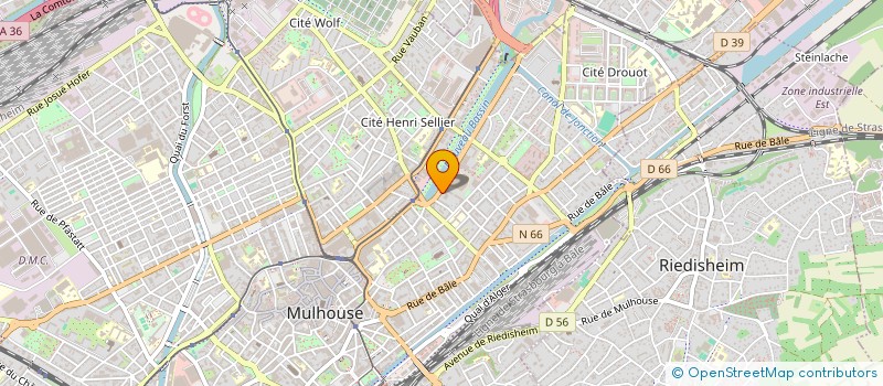 localisation de l'entreprise CORPORATION DES PATRONS COIFFEURS DE MULHOUSE THANN ET ALTKIRCH  MULHOUSE