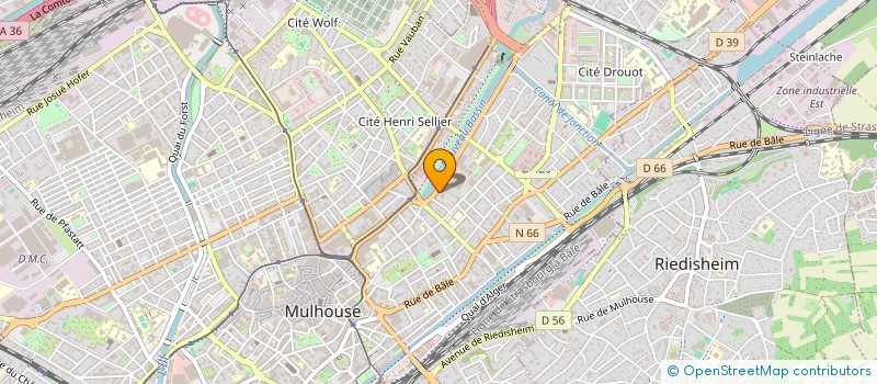 localisation de l'entreprise CORPORATION DES PROFESSIONNELS DE L'AUDIOVISUEL DE LA TELECOMMUNICATION ET DE L'ELECTRONIQUE DU HAUT-RHIN  MULHOUSE