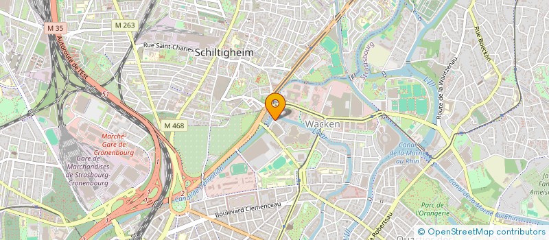 localisation de l'entreprise CORPORATION DES PROFESSIONS ET METIERS DE L'AUTOMOBILE à STRASBOURG