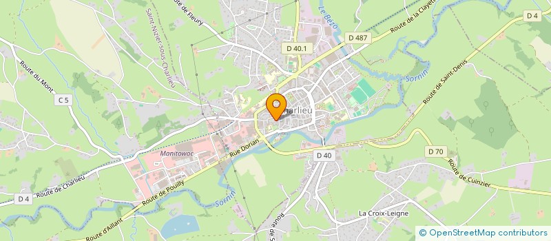 localisation de l'entreprise CORPORATION DES TISSERANDS DE CHARLIEU  CHARLIEU